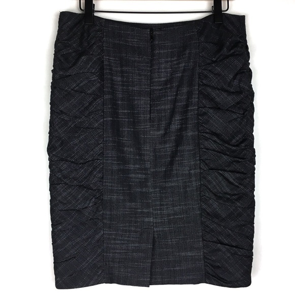 CARTONNIER Pencil Skirt Anthropologie Alluring Sway Ruched Minimalist Size 8 - Picture 3 of 10